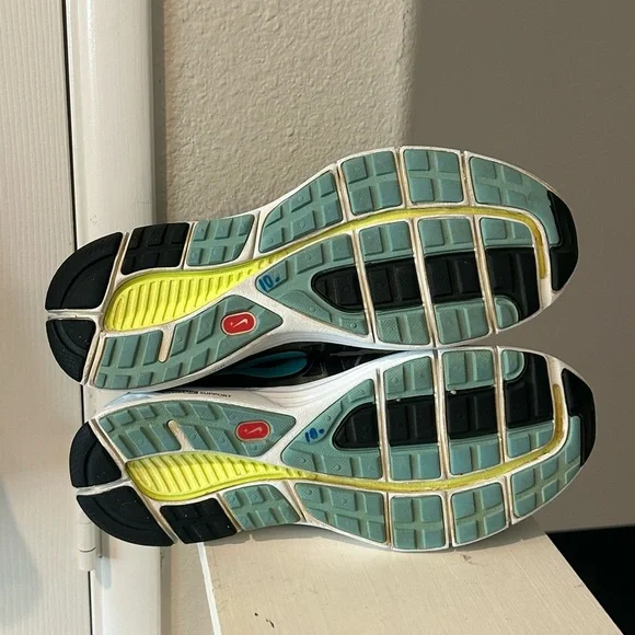 Nike WMNs Lunarglide 454315-040  Black & Turquois Running Shoes Sneaker 7.5 - Picture 7 of 8